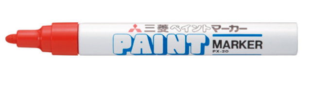 ペイントマーカー 中字丸芯　赤